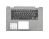 1H0CP original Dell keyboard incl. topcase DE (german) black/grey with backlight for fingerprint sensor