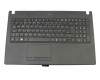 Keyboard incl. topcase DE (german) black/black with backlight original suitable for Acer TravelMate P2 (P2510-G2-M-5784)