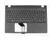 ACM14H86D0 original Acer keyboard incl. topcase DE (german) black/black