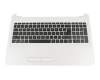 Keyboard incl. topcase DE (german) black/white original suitable for HP 250 G5