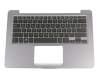 Keyboard incl. topcase DE (german) black/grey with backlight original suitable for Asus VivoBook S14 S406UA-BM012T