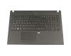 Keyboard incl. topcase DE (german) black/black with backlight original suitable for Acer TravelMate P4 (P459-G2-M)