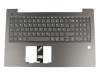 Keyboard incl. topcase DE (german) grey/grey original suitable for Lenovo V330-15IKB (81AX001HMZ)