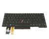 Keyboard DE (german) black/black with backlight and mouse-stick original suitable for Lenovo ThinkPad E495 (20NE)