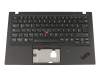 Keyboard incl. topcase DE (german) black/black with backlight and mouse-stick original suitable for Lenovo ThinkPad X1 Carbon 6th Gen (20KH0039RT)