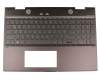 L23266-041 original HP keyboard incl. topcase DE (german) black/black with backlight