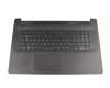 Keyboard incl. topcase DE (german) black/black with TP/DVD, surface structure "Diamond original suitable for HP 17-by1000