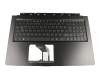 Keyboard incl. topcase DE (german) black/black with backlight original suitable for Acer Aspire V 15 Nitro (VN7-593G-79L1)