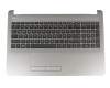 Keyboard incl. topcase DE (german) black/silver original suitable for HP 255 G6