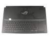 0KN1-661GE11 original Pega keyboard incl. topcase DE (german) black/black with backlight