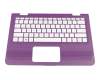 Keyboard incl. topcase DE (german) white/purple original suitable for HP Pavilion x360 11-ab000