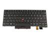 Keyboard DE (german) black/black with backlight and mouse-stick original suitable for Lenovo ThinkPad T480 (20L5/20L6)
