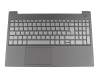 Keyboard incl. topcase DE (german) dark grey/black with backlight original suitable for Lenovo IdeaPad S340-15IWL (81N80038GE)