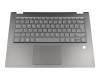 PK37B00KQ00 original Lenovo keyboard incl. topcase DE (german) grey/black with backlight