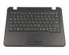 Keyboard incl. topcase DE (german) black/black original suitable for Lenovo 100e Winbook (81CY)