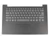Keyboard incl. topcase DE (german) grey/black patterned original suitable for Lenovo IdeaPad 130-14IKB (81H6)