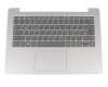 Keyboard incl. topcase DE (german) grey/silver original suitable for Lenovo IdeaPad 330S-14IKB (81F400CGGE)