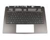 Keyboard incl. topcase DE (german) black/black original suitable for MSI P65 Creator 9SG/9SE/9SF (MS-16Q4)