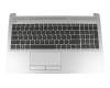 Keyboard incl. topcase DE (german) black/silver original suitable for HP 250 G7 SP (6EC85ES)