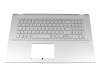 90NB0PI1-R31GE0 original Asus keyboard incl. topcase DE (german) silver/silver