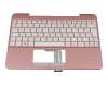 Keyboard incl. topcase DE (german) white/rosé original suitable for Asus Transformer Book T101HA-GR012T