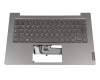Keyboard incl. topcase DE (german) grey/grey with backlight original suitable for Lenovo ThinkBook 14 IIL (20SL)