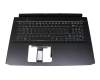 6070B1599601 original Acer keyboard incl. topcase DE (german) black/black with backlight