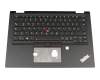 Keyboard incl. topcase DE (german) black/black with backlight and mouse-stick original suitable for Lenovo ThinkPad Yoga X390 (20NQ)