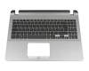 Keyboard incl. topcase DE (german) black/grey original suitable for Asus VivoBook 15 F507UA