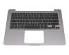 Keyboard incl. topcase DE (german) black/grey original suitable for Asus VivoBook S14 S406UA-BV023T