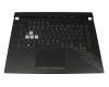 Keyboard incl. topcase DE (german) black/black with backlight original suitable for Asus ROG Strix G15 G512LWS