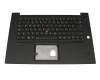 Keyboard incl. topcase DE (german) black/black with backlight and mouse-stick original suitable for Lenovo ThinkPad P1 Gen 2 (20QT/20QU)