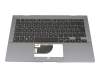 Keyboard incl. topcase DE (german) black/grey with backlight original suitable for Asus BU404U