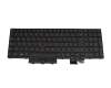 Keyboard DE (german) black/black with backlight and mouse-stick original suitable for Lenovo ThinkPad P17 Gen 1 (20SN/20SQ)