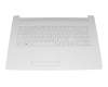 Keyboard incl. topcase DE (german) white/white original suitable for HP 17-by0406ng (4PP87EA)