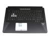 Keyboard incl. topcase DE (german) black/black with backlight original suitable for Asus TUF FX705DT