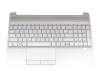 L52155-041 original HP keyboard incl. topcase DE (german) silver/silver (Fingerprint)