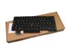Keyboard DE (german) black/black with mouse-stick original suitable for Lenovo ThinkPad P14s Gen 2 (21A0/21A1)