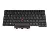 Keyboard DE (german) black/black with mouse-stick original suitable for Lenovo ThinkPad L14 Gen 1 (20U1/20U2)