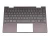 Keyboard incl. topcase DE (german) black/black with backlight original suitable for HP Envy x360 13-ay0000