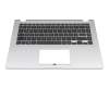 Keyboard incl. topcase DE (german) black/silver original suitable for Asus L410MA