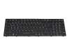 Keyboard DE (german) black with backlight suitable for Sager Notebook NP4850 (N850EL)