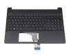 Keyboard DE (german) black original suitable for HP 15s-eq1000