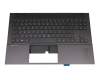 M00666-041 original HP keyboard incl. topcase DE (german) black/black with backlight (Mica Silver Aluminium)