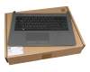 Keyboard incl. topcase DE (german) black/grey original suitable for HP 240 G6 (4QX09ES)