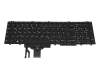Keyboard DE (german) black with backlight and mouse-stick original suitable for Dell Precision 7530