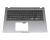 Keyboard incl. topcase DE (german) black/grey original suitable for Asus VivoBook 15 D515DA