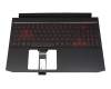 6B.Q7KN2.046 original Acer keyboard incl. topcase DE (german) black/red/black with backlight (Geforce1650)