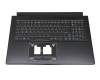 Keyboard incl. topcase DE (german) black/black with backlight original suitable for Acer Predator Helios 300 (PH317-55)