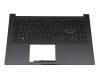 Keyboard incl. topcase DE (german) black/black with backlight original suitable for Asus VivoBook 15 S513IA